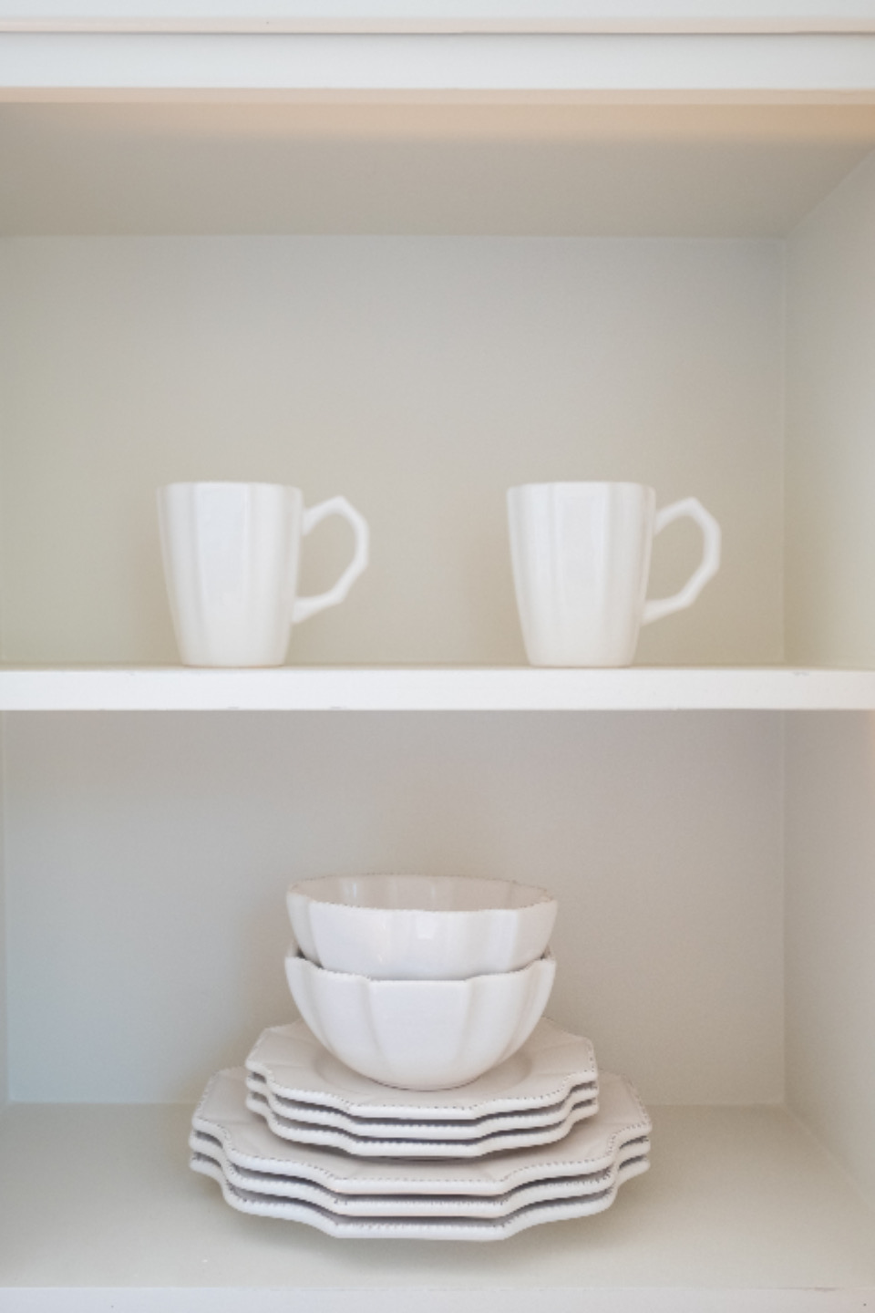 Custom white cabinetry