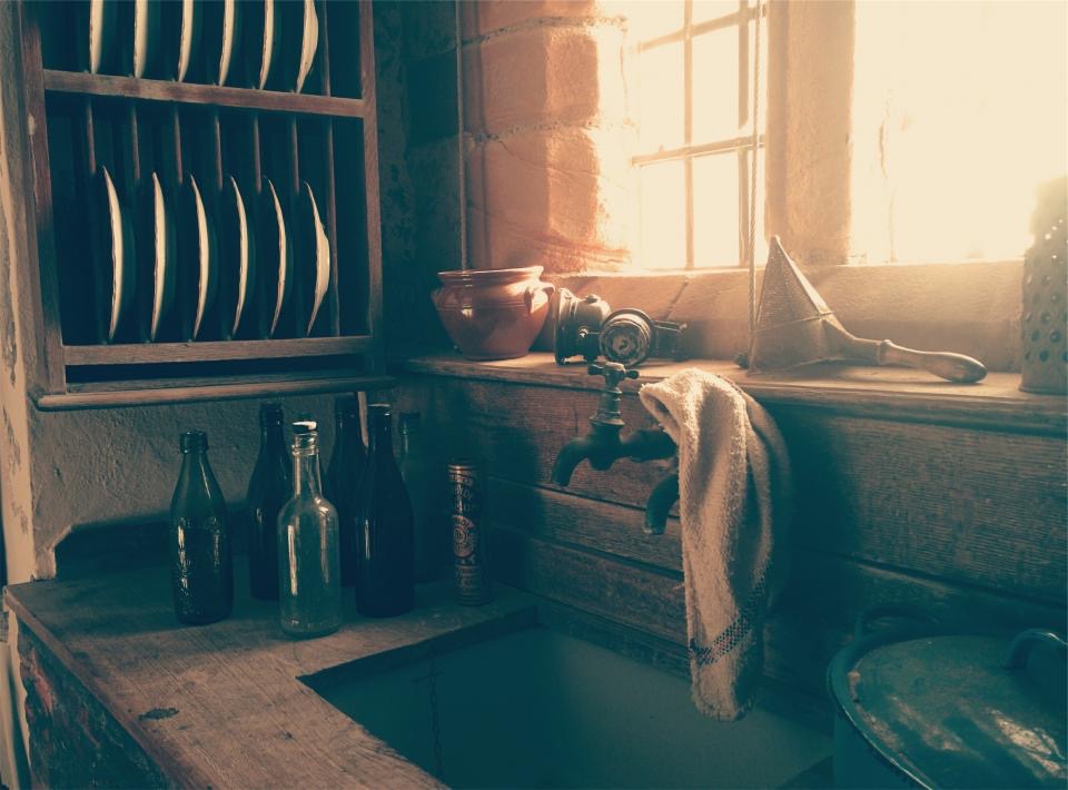 Restored rustic kitchen